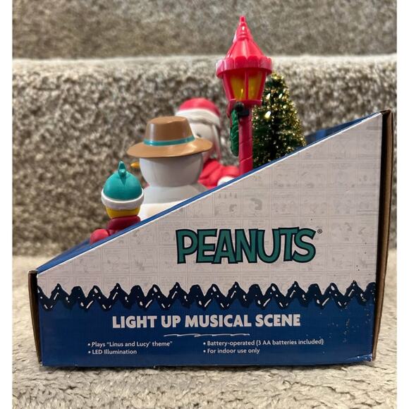 Peanuts Snoopy Puffer Jacket Light Up Musical Scene - Picture 2 of 6